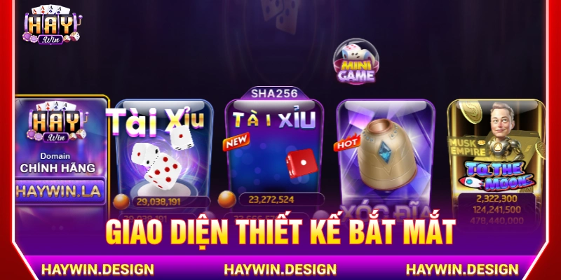 Giao diện được thiết kế bắt mắt, hiện đại, bố trí khoa học